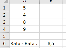 Rumus AVERAGE Dengan Kriteria Lebih Besar Dari Pada Microsoft Excel